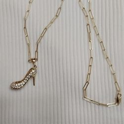 Gold Plated Chain And Pendant