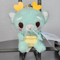6" Plush Goals Teal Kai The Kirin Keychain Plush