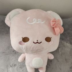 Fukuya SugarCubs Latte Bear Plush  16”, Color: Pink 