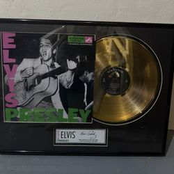 Elvis Presley Debut Gold Record Collage 496/1000