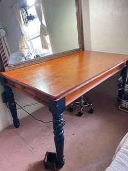 Solid wood table