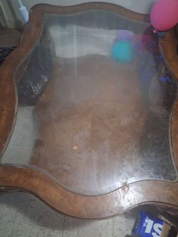 Oak table.