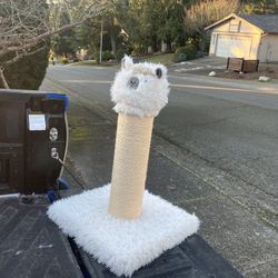 Cat Kitty Scratching Scratch Post Cat Kitty Tree Like New