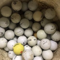 1/2 5 gallon bucket of golf balls