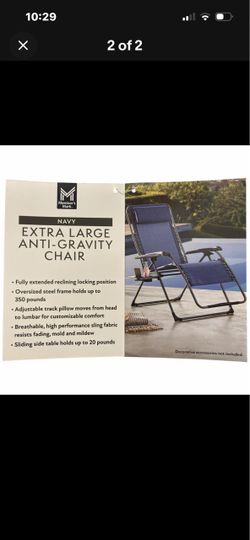 Extra large anti - gravity chair , new , blue