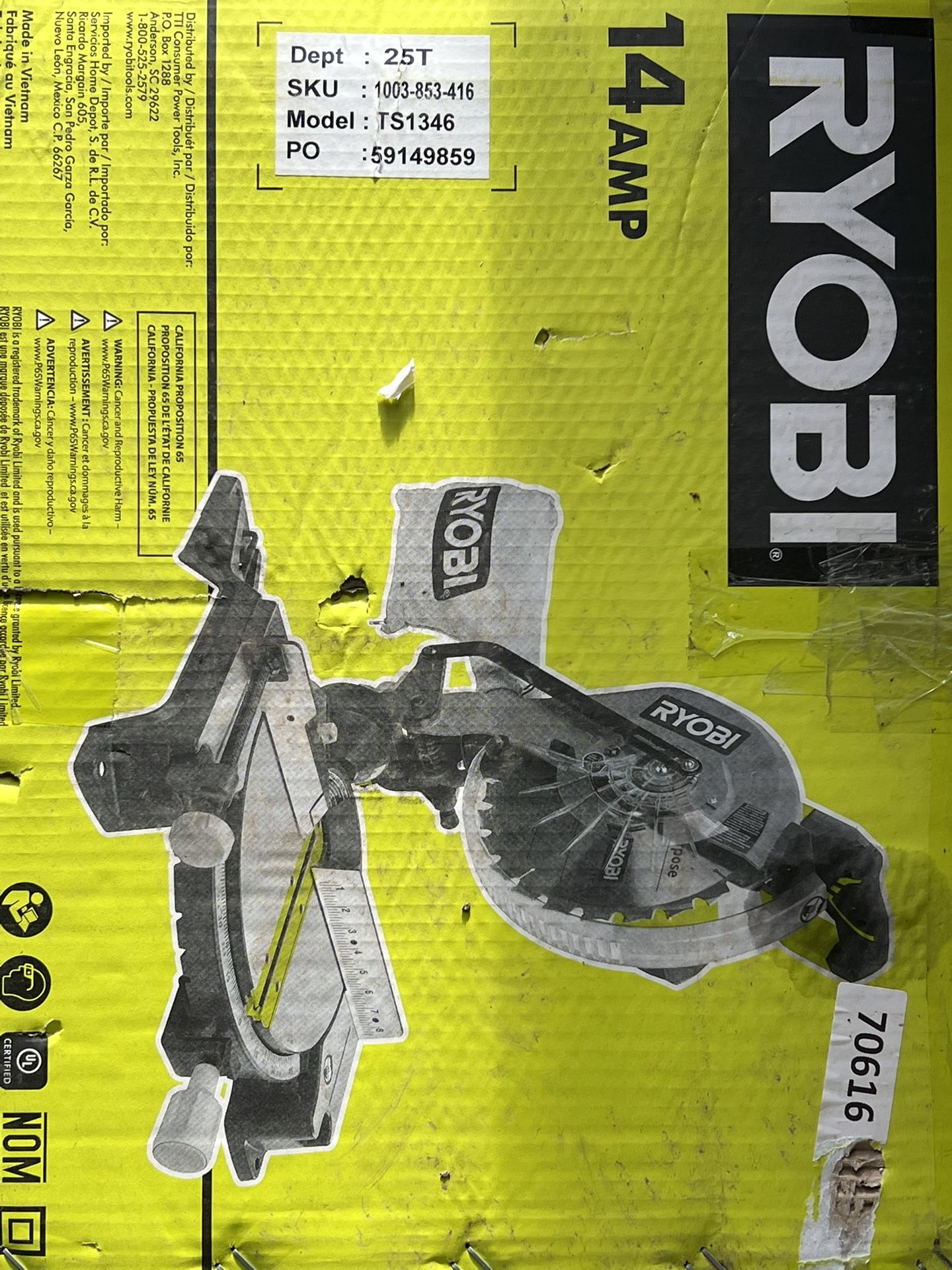 Ryobi Chop Saw