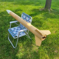 Rocket Kit 5.5 Inch Diam. 70In Tall, LocPrecision "MAGNUM" High Power Model Rocket Kit.