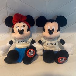 Disney Mickey Mouse Club Mouseketeer’s Mickey & Minnie Plush
