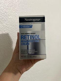 Neutrogena Rapid Wrinkle Repair Retinol Cream Face Moisturizer, Anti Aging Skin Care, 1.7 oz