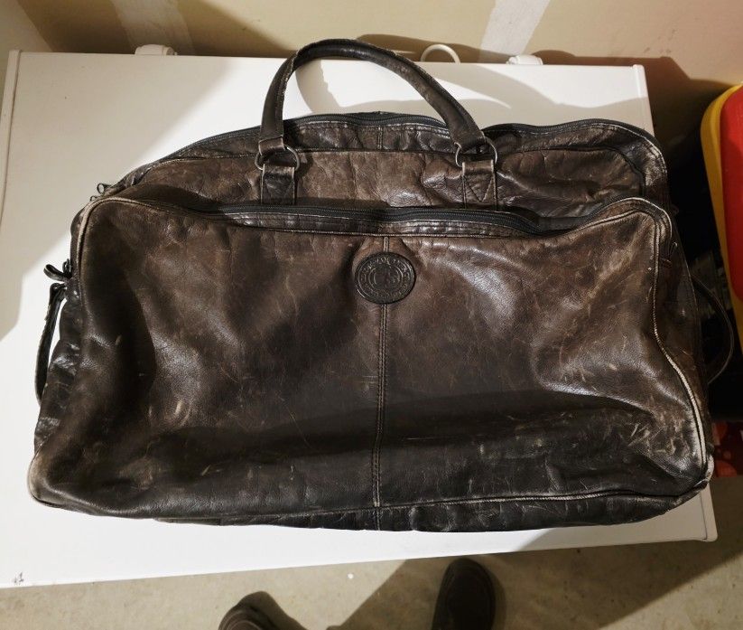 Vintage Colombian Bags Co. Leather Duffel Bag