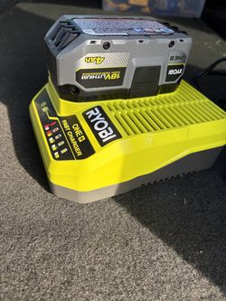 4.0 amp High Performance 18v Ryobi battery and fast charger