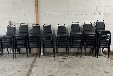 Black office chairs