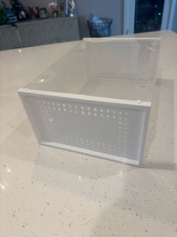 Clear Plastic Stackable Storage Shoe Boxes