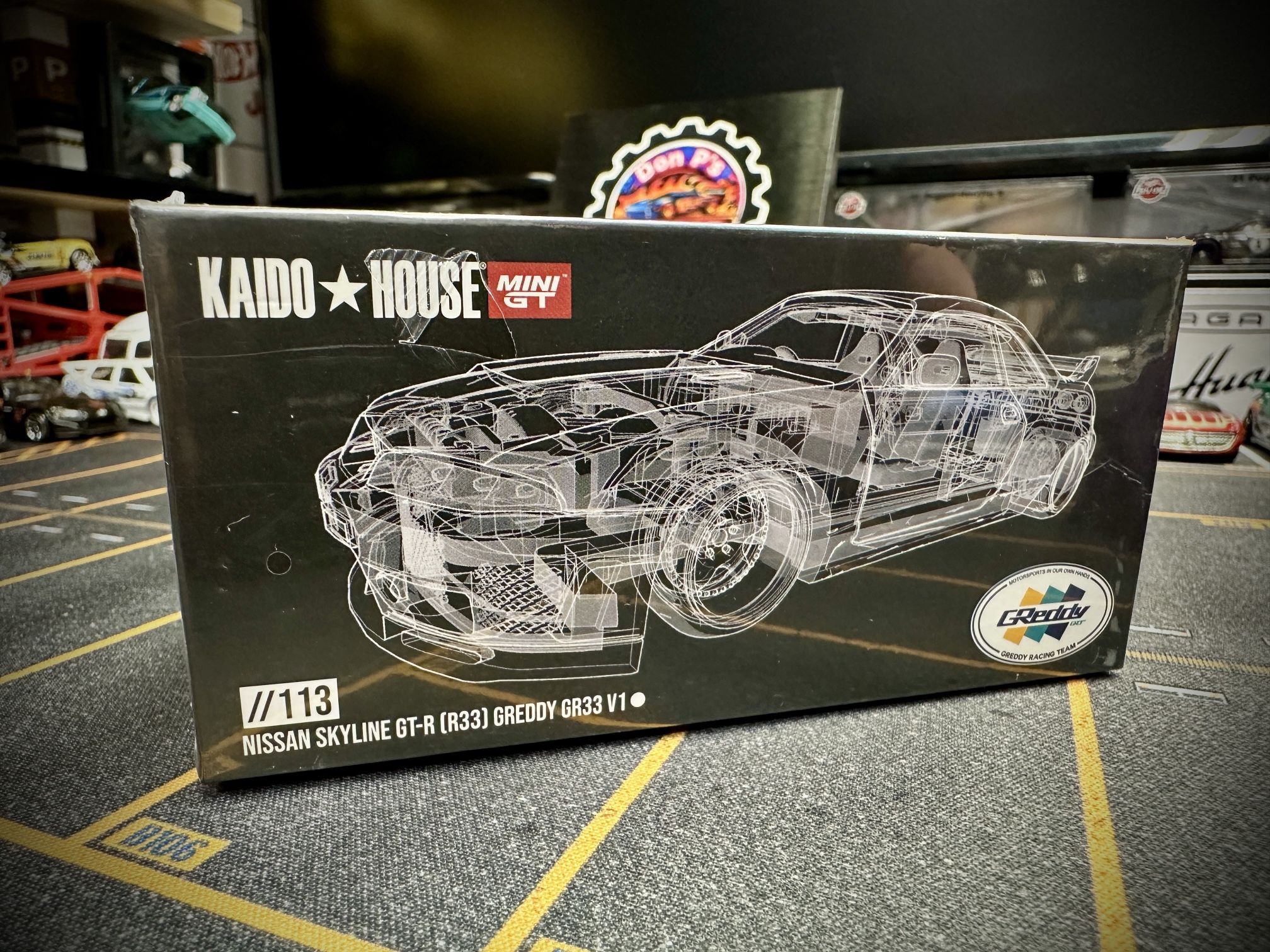 #113 Kaido House Nissan Skyline GT-R (R33) GREDDY GR33 V1 (SEALED)