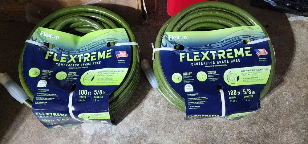 Flexon Flextreme Contractor Grade Lawn & Garden Hose 5/8" Diameter X 100 Ft