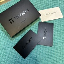 NEW! TANGEM Wallet Pack of 2 - Secure Crypto Wallet -Trusted Cold Storage