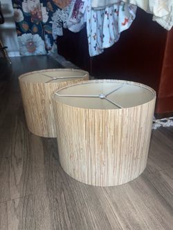 Boho style lamp shade - large drum