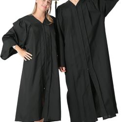 Matte Graduation Gown Cap Tassel Set 