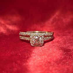 14k Yellow Gold Diamond Engagement Ring 1.35 ctw