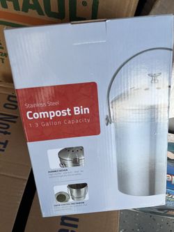 New Stainless Steel Compost Pot