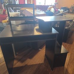 Wooden computer or craft desk