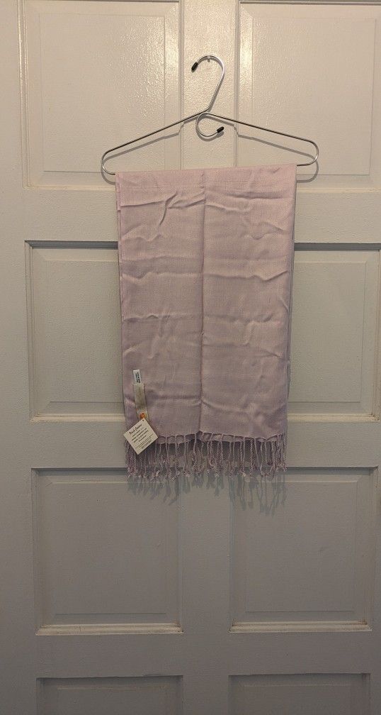 Scarf Shawl Wrap Lavender Peach Couture Made In India 