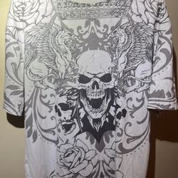 White Skull Shirt (Large) 