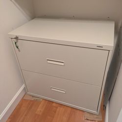 Two Drawer Metal File Cabinet