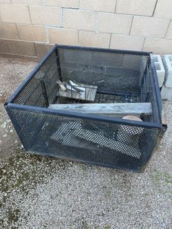 Big Metal Basket On Wheels