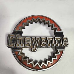 Vintage Chevrolet Cheyenne Truck Emblem Badge Logo OEM Auto Car Classic 1976-80