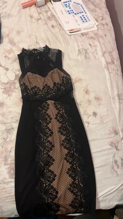 Black And brown Skin Tight Dress $30