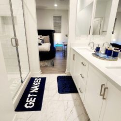 GET NAKED BATH RUGS BATH MAT FOR TUB & SHOWERS