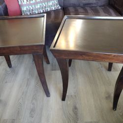 2 Brown End Table 