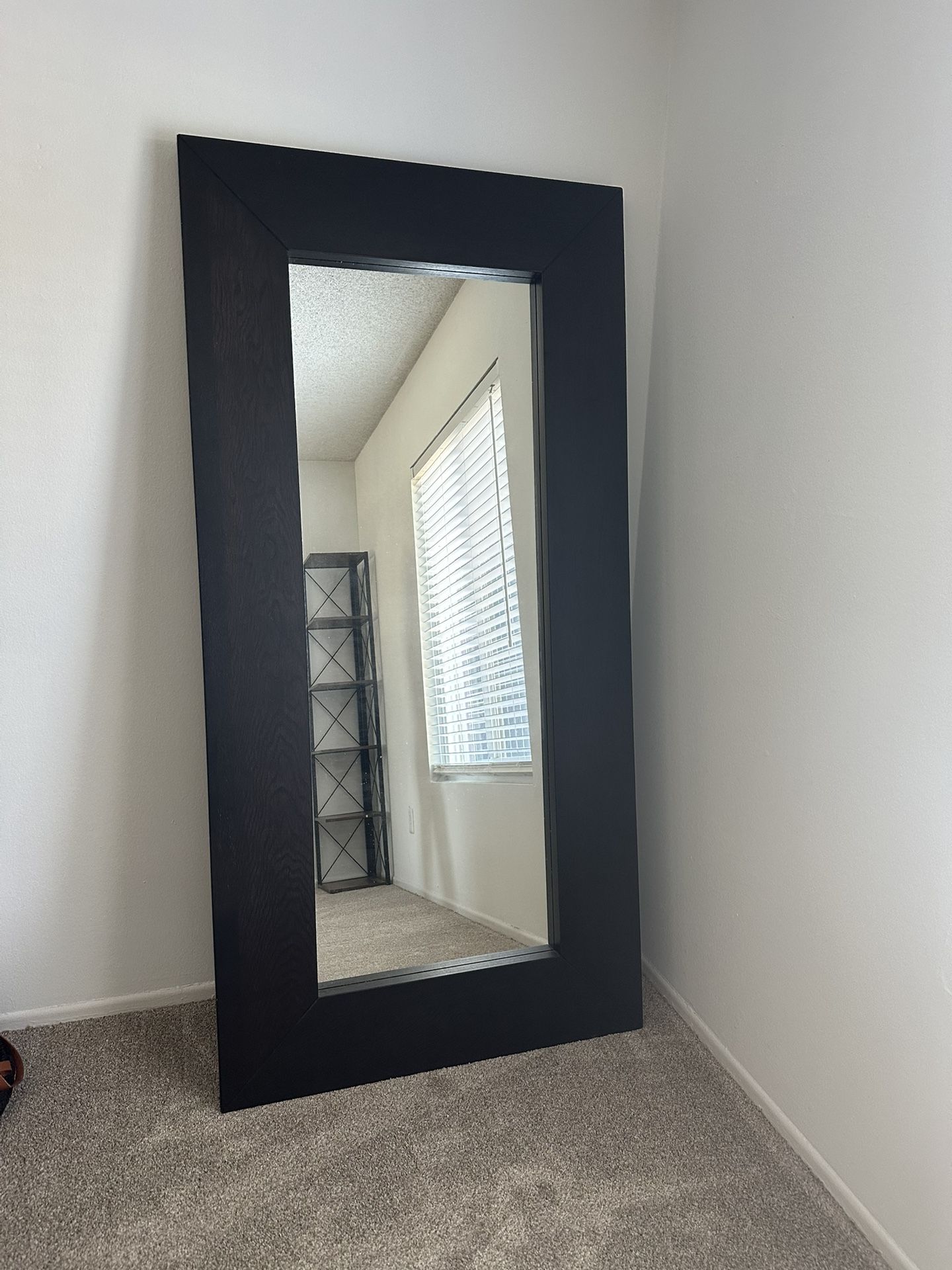 IKEA MALM full Length Mirror - Brown/Black