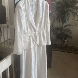 Sparky white Suit Dress