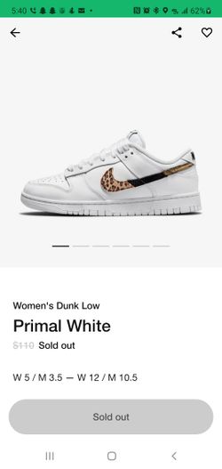 Primal white Women's dunk low