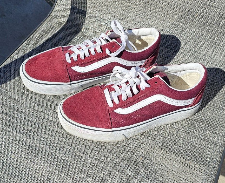 Burgundy Vans