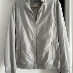 Calvin Klein  L Jacket Lightweight Casual Spring Fall Windbreaker Zip Up Coat with Pocket