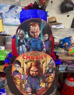 Chucky three tier pinata with balls