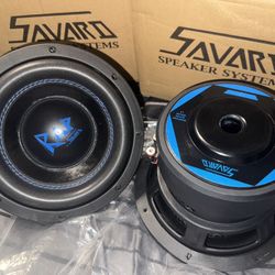 Set Of 2 Savard Rap 8” 4D Subwoofers 