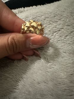 10k gold nugget ring