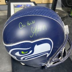 Golden Tate Signed Seahawks Full Size Helmet