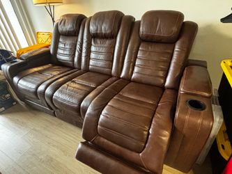 Leather Ashley Couch Must Go Today!