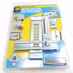 Set of 3 OOK Hillman Picture Perfect 4-Way Adjustable Picture Hanger Hardware BRAND NEW 20 LB capacity Model # 533400 BRAND NEW $3 each