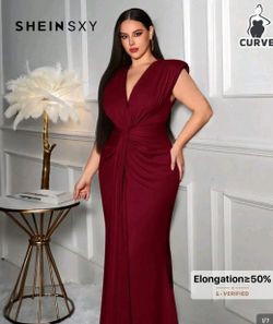 Long Burgundy Dress