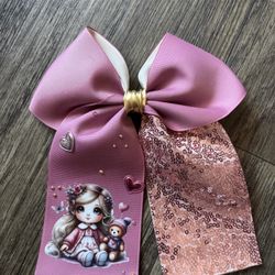 Pink Hand Made Bow 