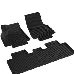 New In Box Floor Mats Compatible with 2021 2022 2023 Tesla Model Y Accessories All Weather Mat Liners Front & 2nd Row