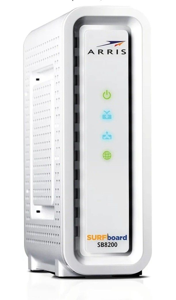 ARRIS SURFboard SB8200 DOCSIS 3.1 Cable Modem , Approved for Comcast Xfinity, Cox, Charter Spectrum, & more , Two 1 Gbps Ports , 1 Gbps Max Internet
