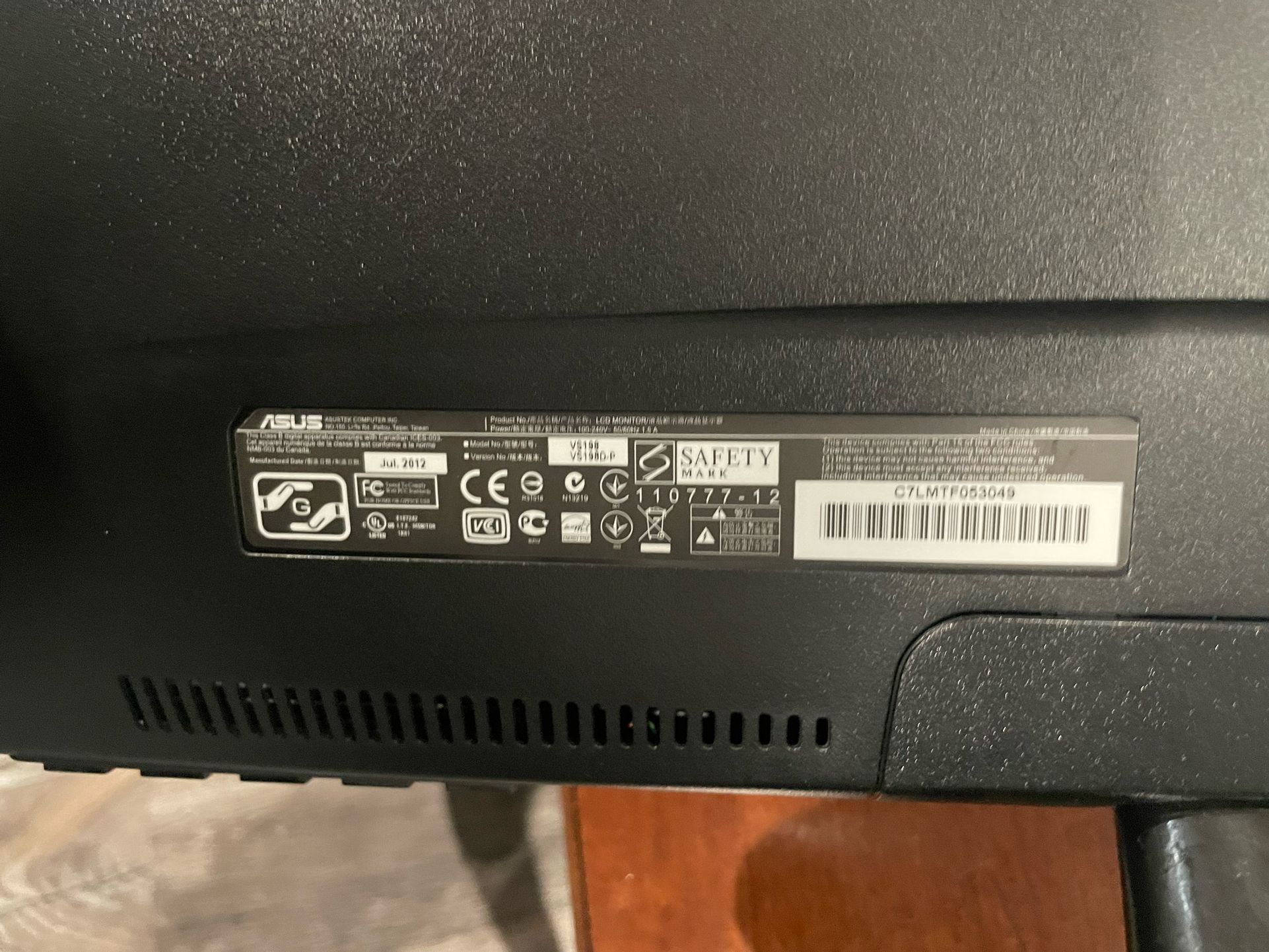 Asus Monitor (with Box)