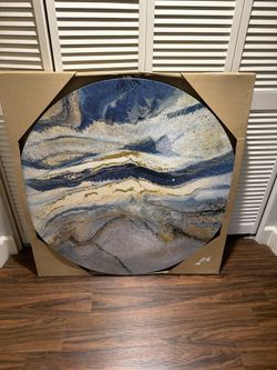 Wendy Kroeker Blue Danube Round Wall Art – World Market, New